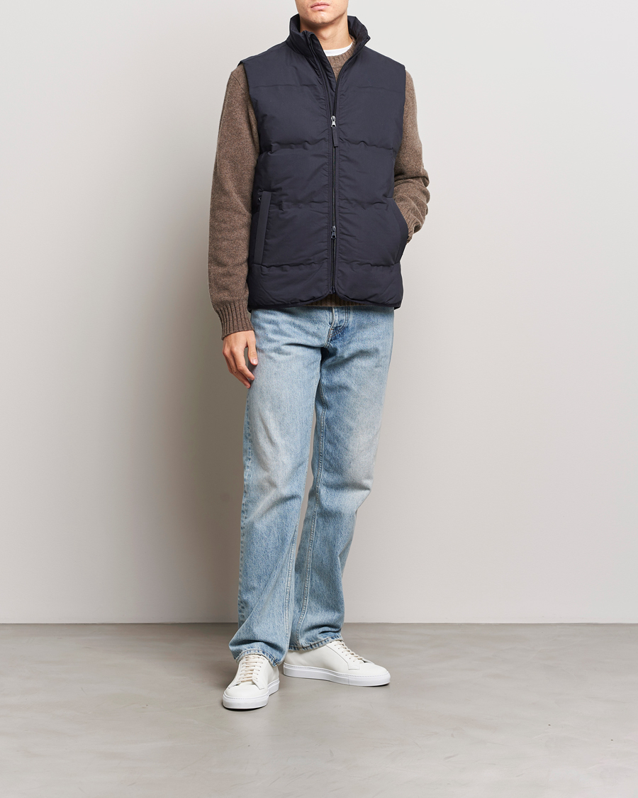 Herre | Jakker | A Day's March | Alford Puffer Vest Navy