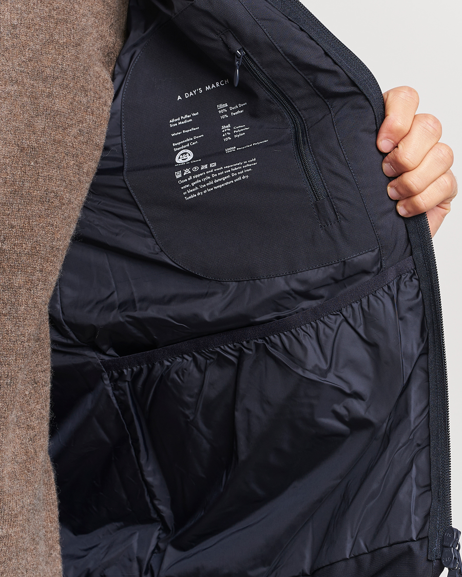 Herre | Jakker | A Day's March | Alford Puffer Vest Navy