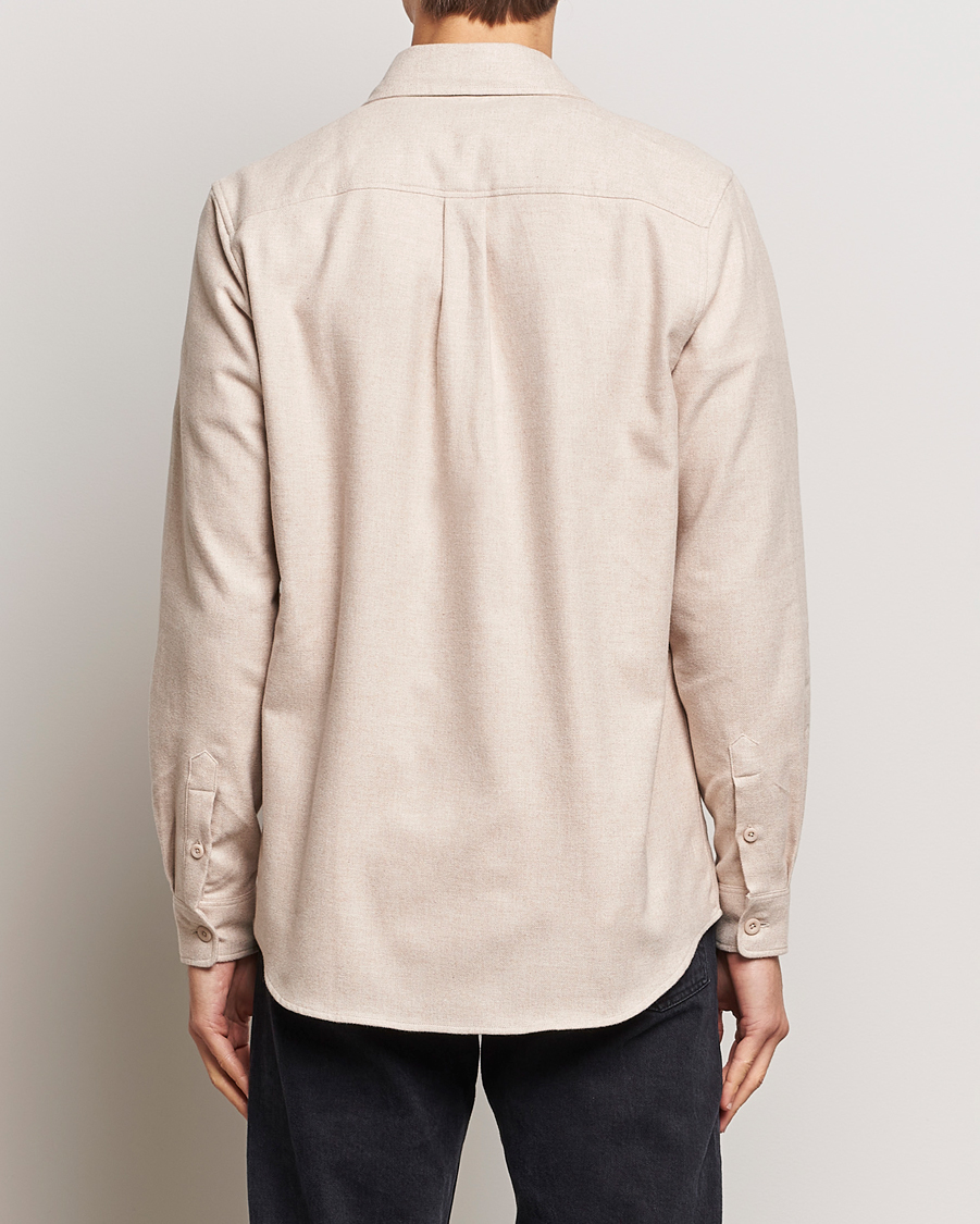 Herre | Skjorter | A Day's March | Redhill Heavy Flanell Shirt Sand
