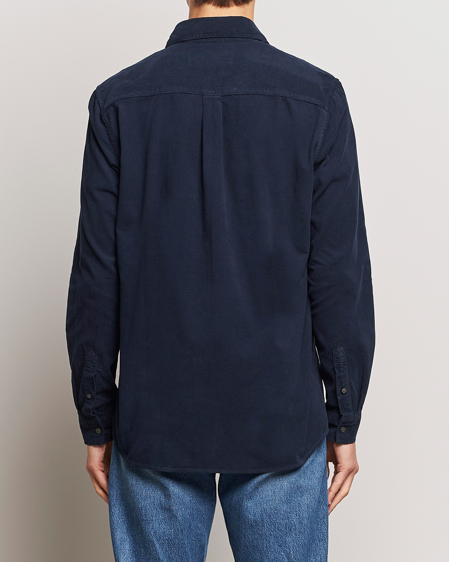 Herre | Skjorter | A Day's March | Daintree Baby Cord Shirt Navy
