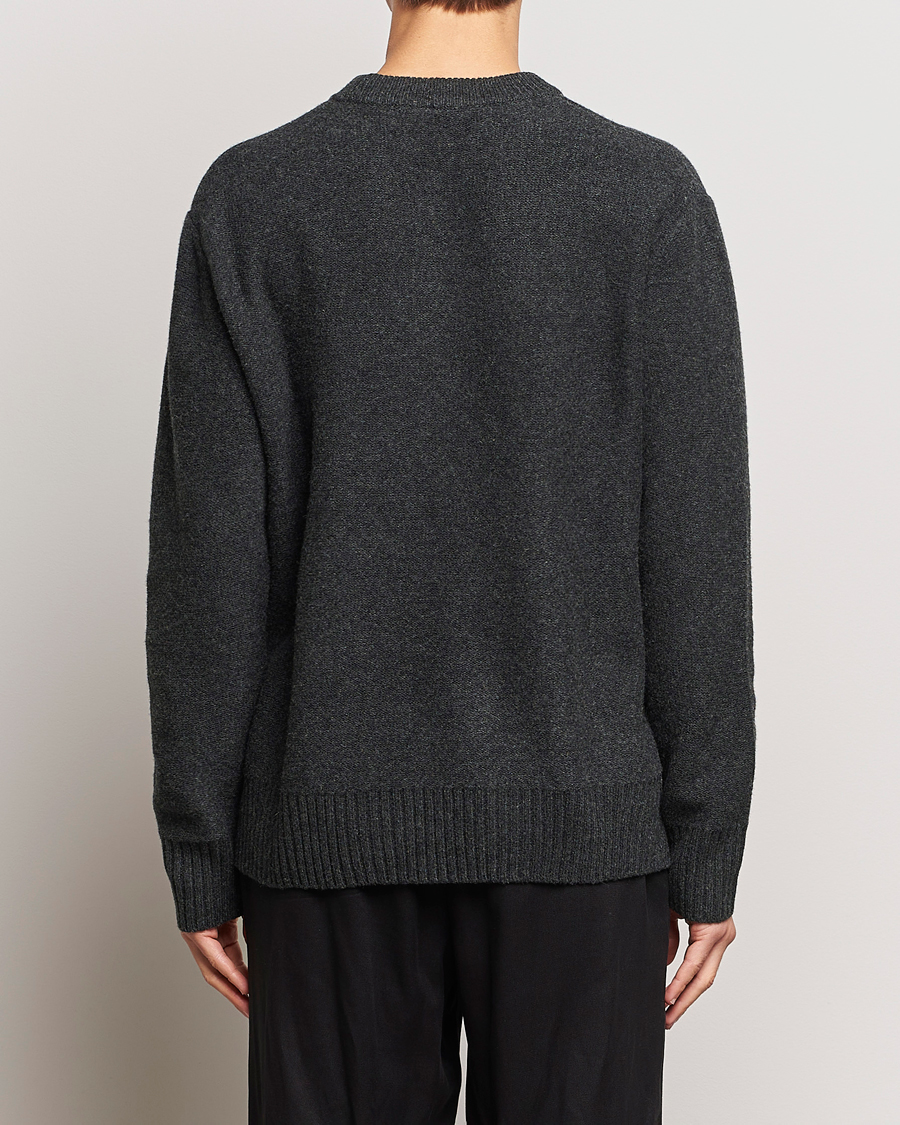 Herre | Gensere | A Day's March | Tietar Boiled Merino Sweater Anthracite