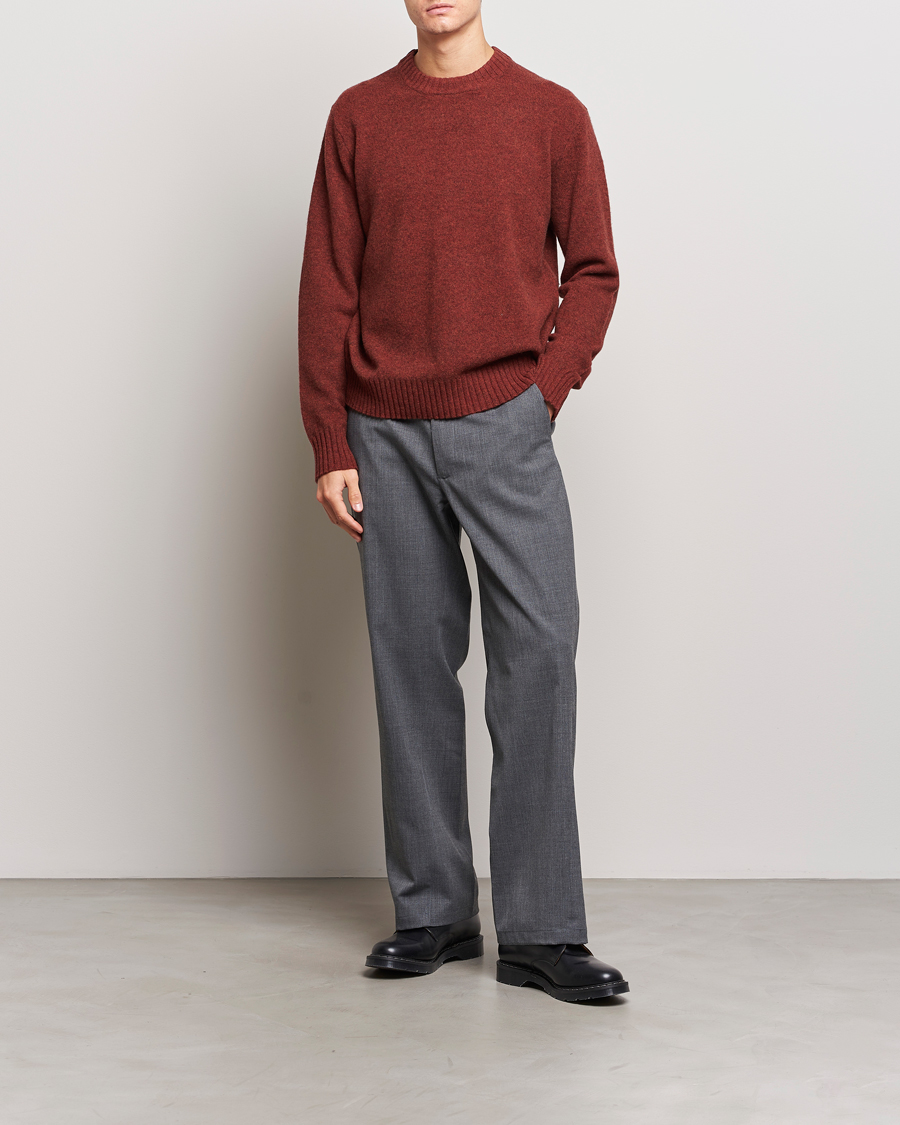 Herre | Gensere | A Day's March | Marlow Lambswool Crew Zinfandel