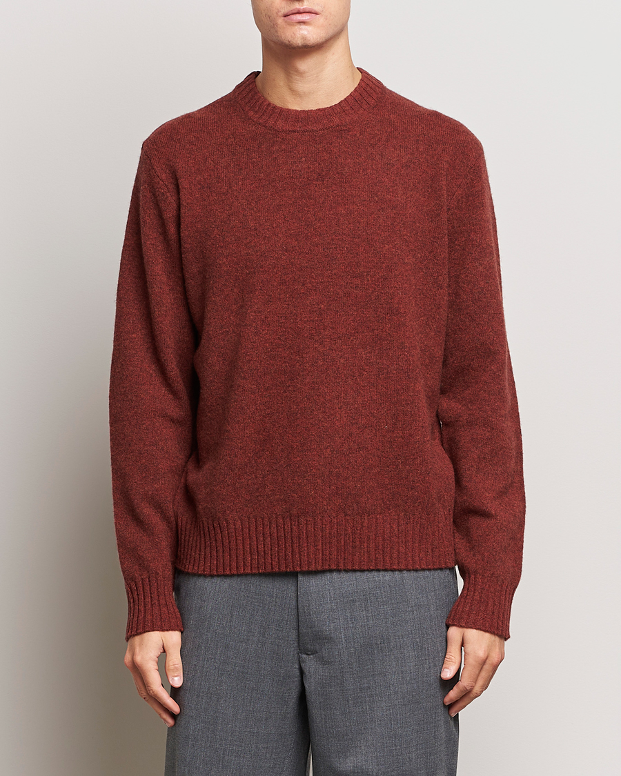Herre | Gensere | A Day's March | Marlow Lambswool Crew Zinfandel