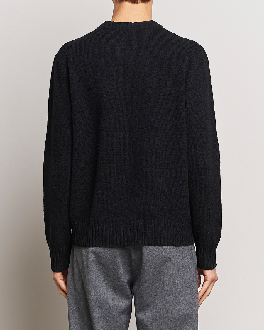 Herre | Gensere | A Day's March | Marlow Lambswool Crew Black