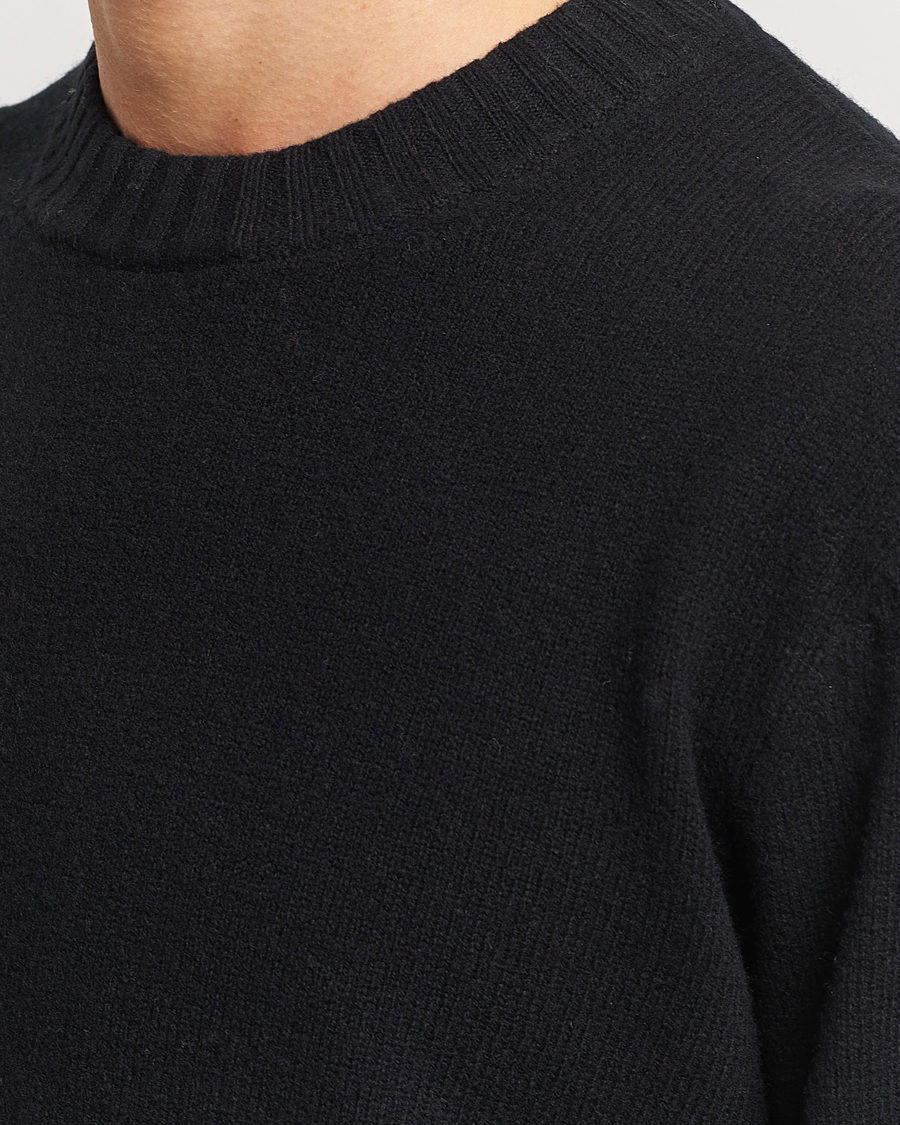 Herre | Gensere | A Day's March | Marlow Lambswool Crew Black