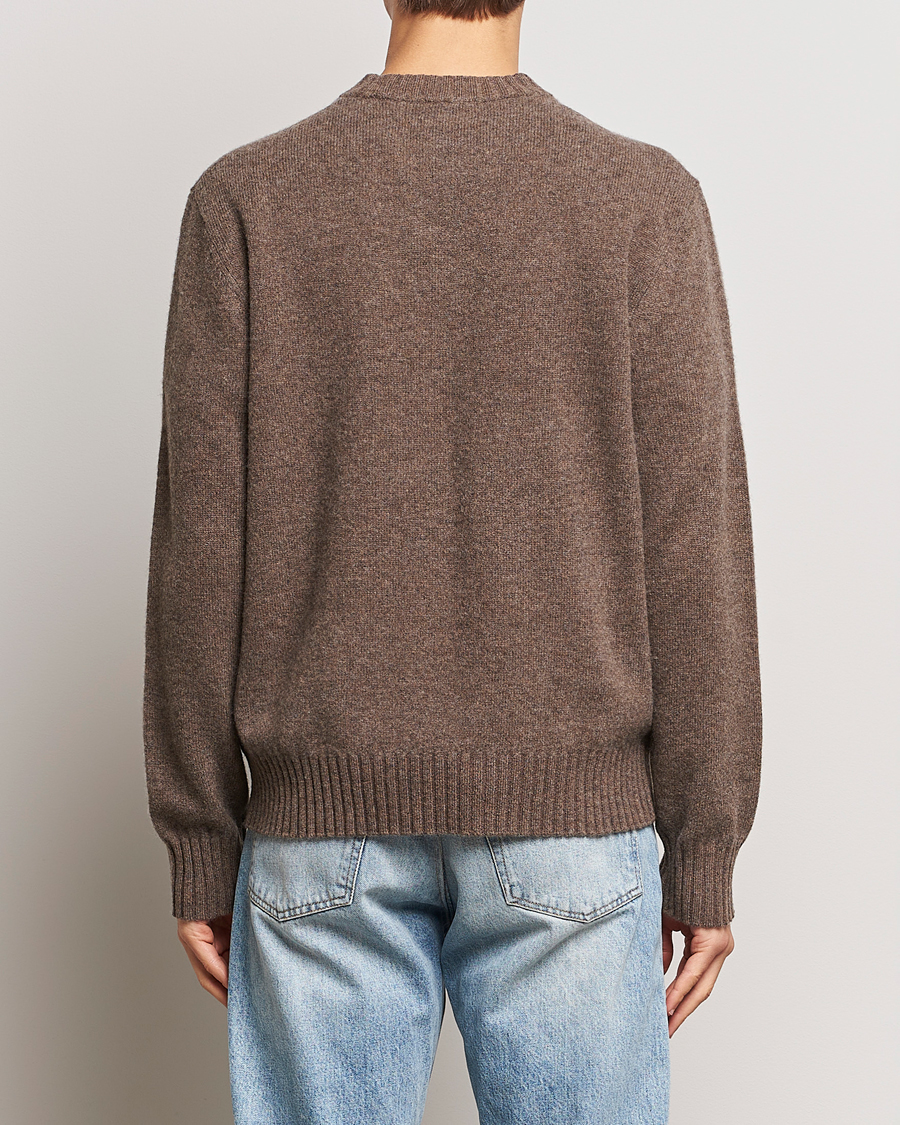 Herre | Gensere | A Day's March | Marlow Lambswool Crew Dark Taupe