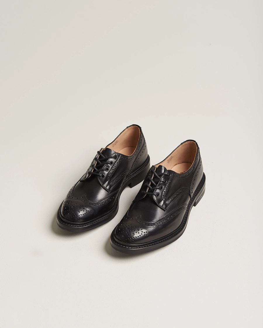 Herre | Brogues | Tricker's | Bourton Country Brogues Black Calf