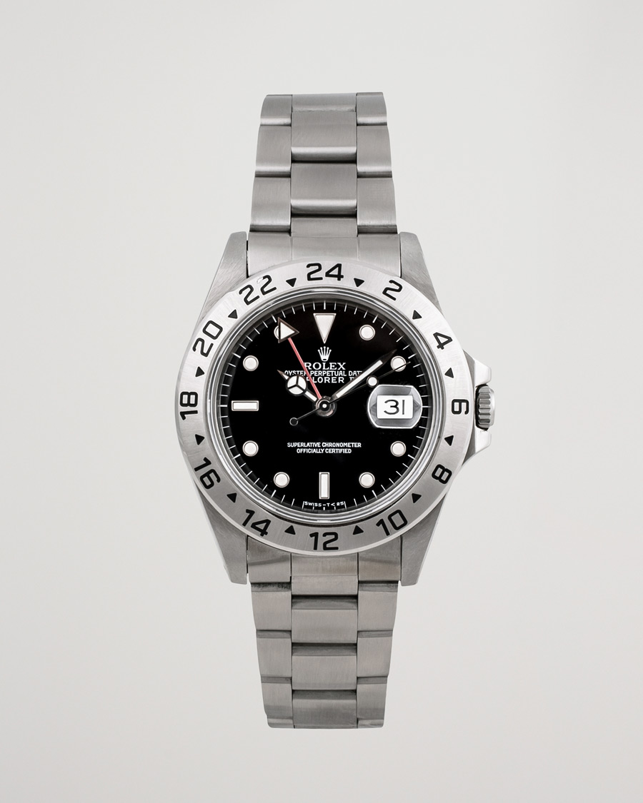 Herre | Rolex Pre-Owned Explorer II 16570 Steel Black | Rolex Pre-Owned | Explorer II 16570 Steel Black
