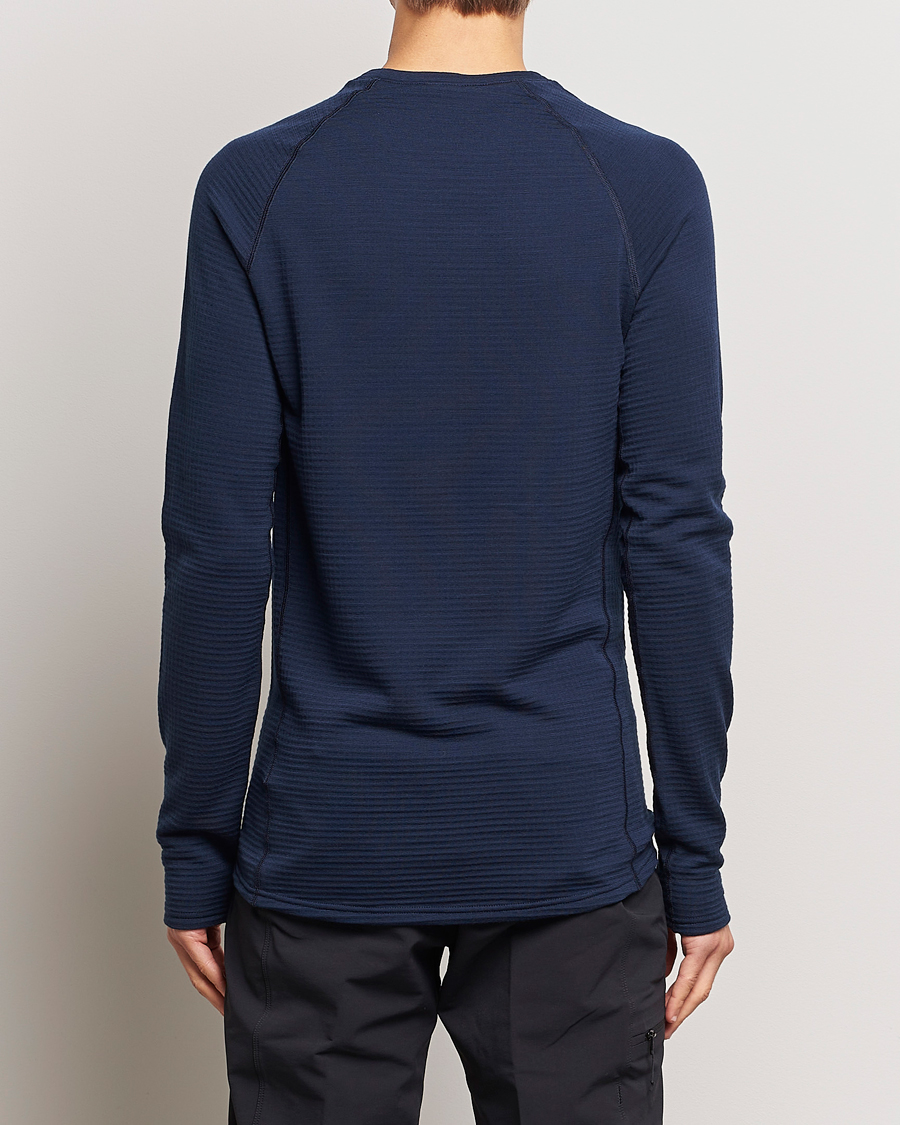 Men | Thermal Underwear | Houdini | Desoli Merino Thermal Crew Blue Illusion