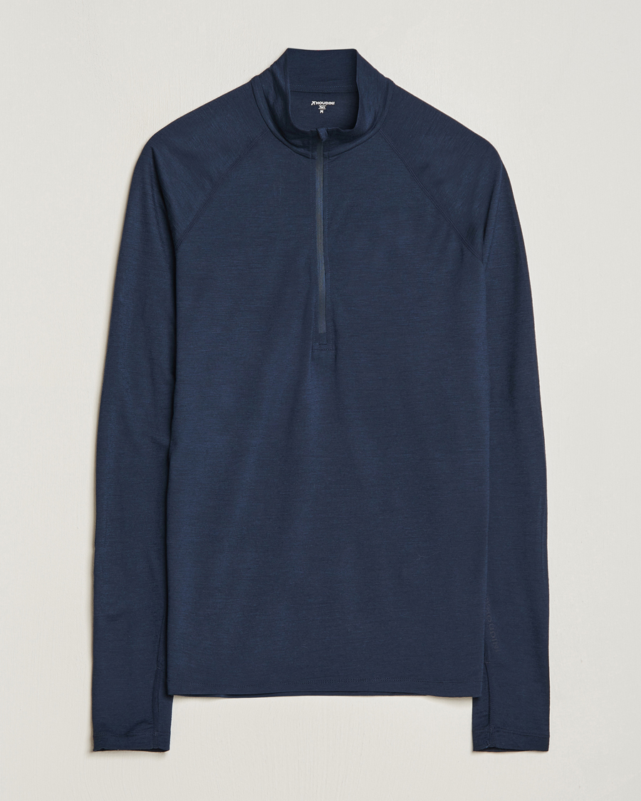 Herre | Gensere | Houdini | Desoli Merino Light Half Zip Blue Illusion