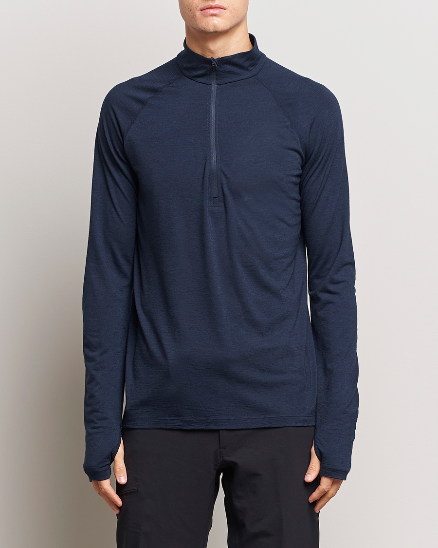 Herre | Gensere | Houdini | Desoli Merino Light Half Zip Blue Illusion
