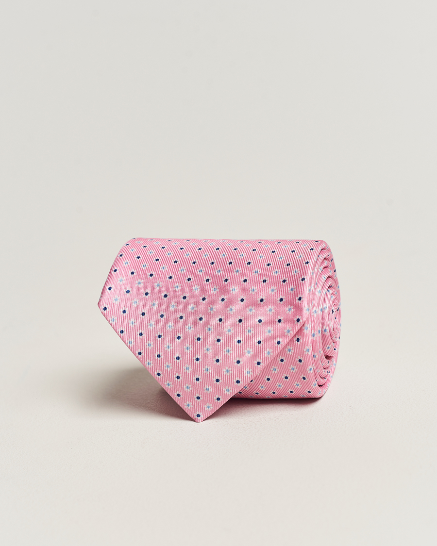 Herre |  | E. Marinella | 3-Fold Printed Silk Tie Pink