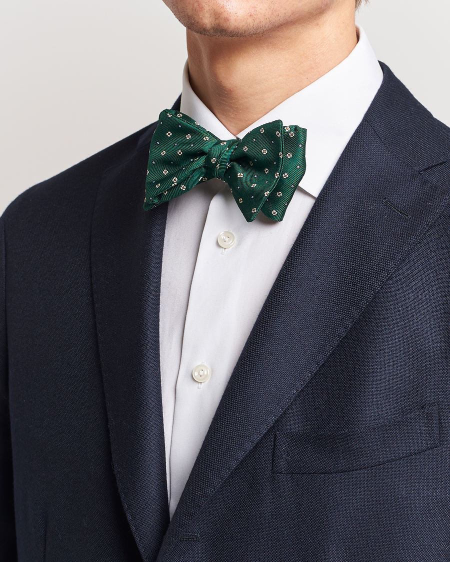 Herre | Sløyfer | E. Marinella | Silk Bow Tie Dark Green