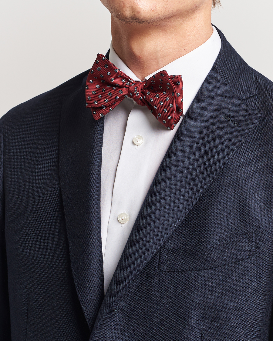 Herre | Italian Department | E. Marinella | Silk Bow Tie Burgundy