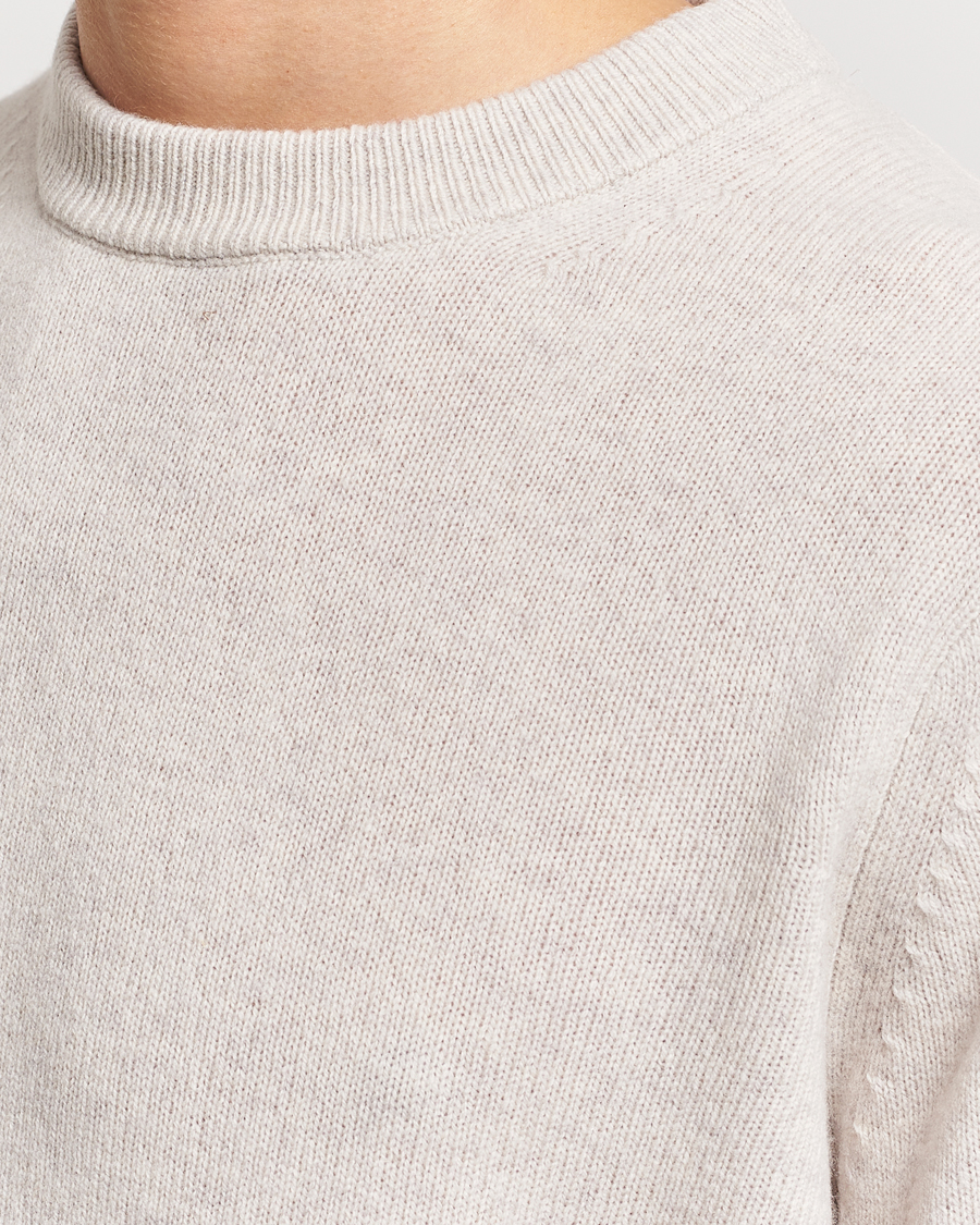 Herre | Gensere | Samsøe & Samsøe | Isak Merino Knitted Sweater Silver Lining