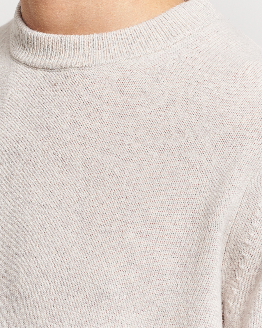 Herre | Gensere | Samsøe Samsøe | Isak Merino Knitted Sweater Silver Lining