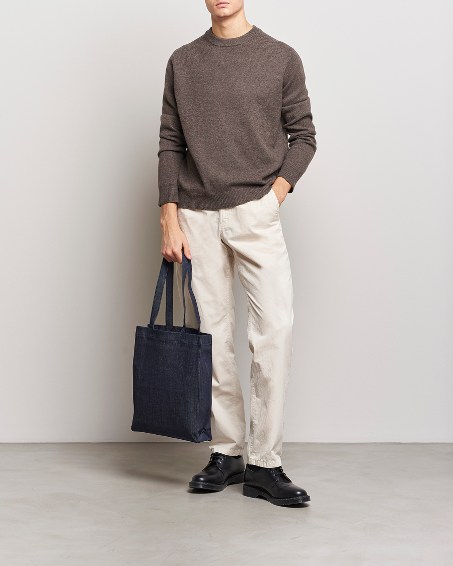 Herre | Gensere | Samsøe Samsøe | Isak Merino Knitted Sweater Major Brown