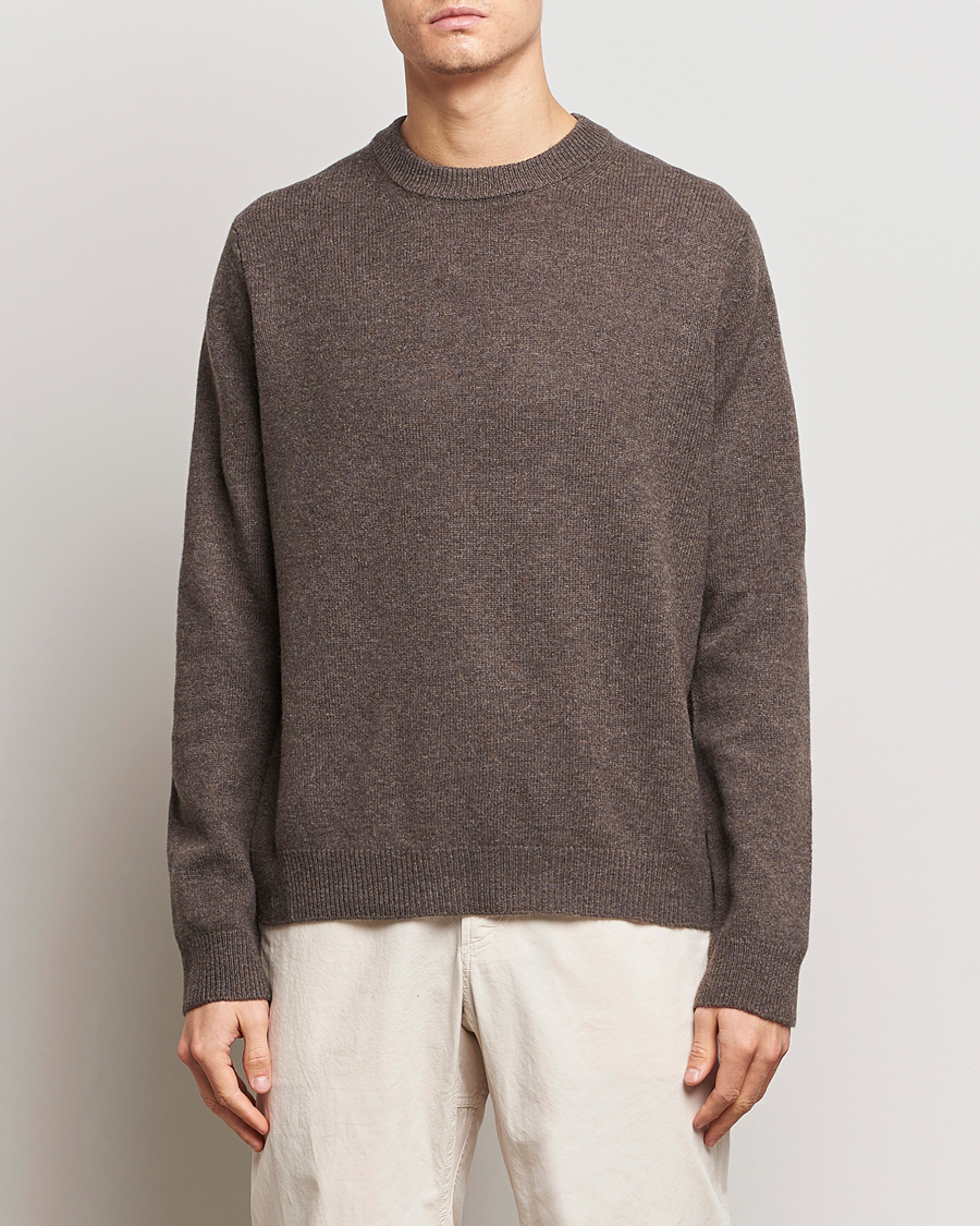 Herre |  | Samsøe & Samsøe | Isak Merino Knitted Sweater Major Brown