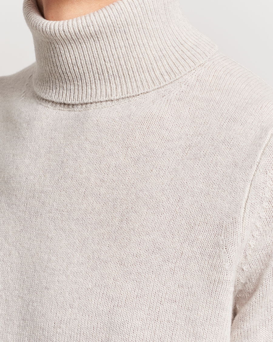 Herre | Gensere | Samsøe Samsøe | Isak Merino Knitted Turtleneck Silver Lining