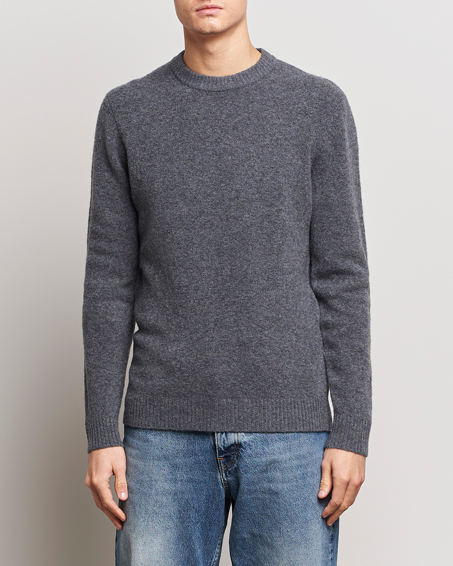 Herre | Gensere | Samsøe Samsøe | Butler Yak Crew Neck Dark Grey Melange