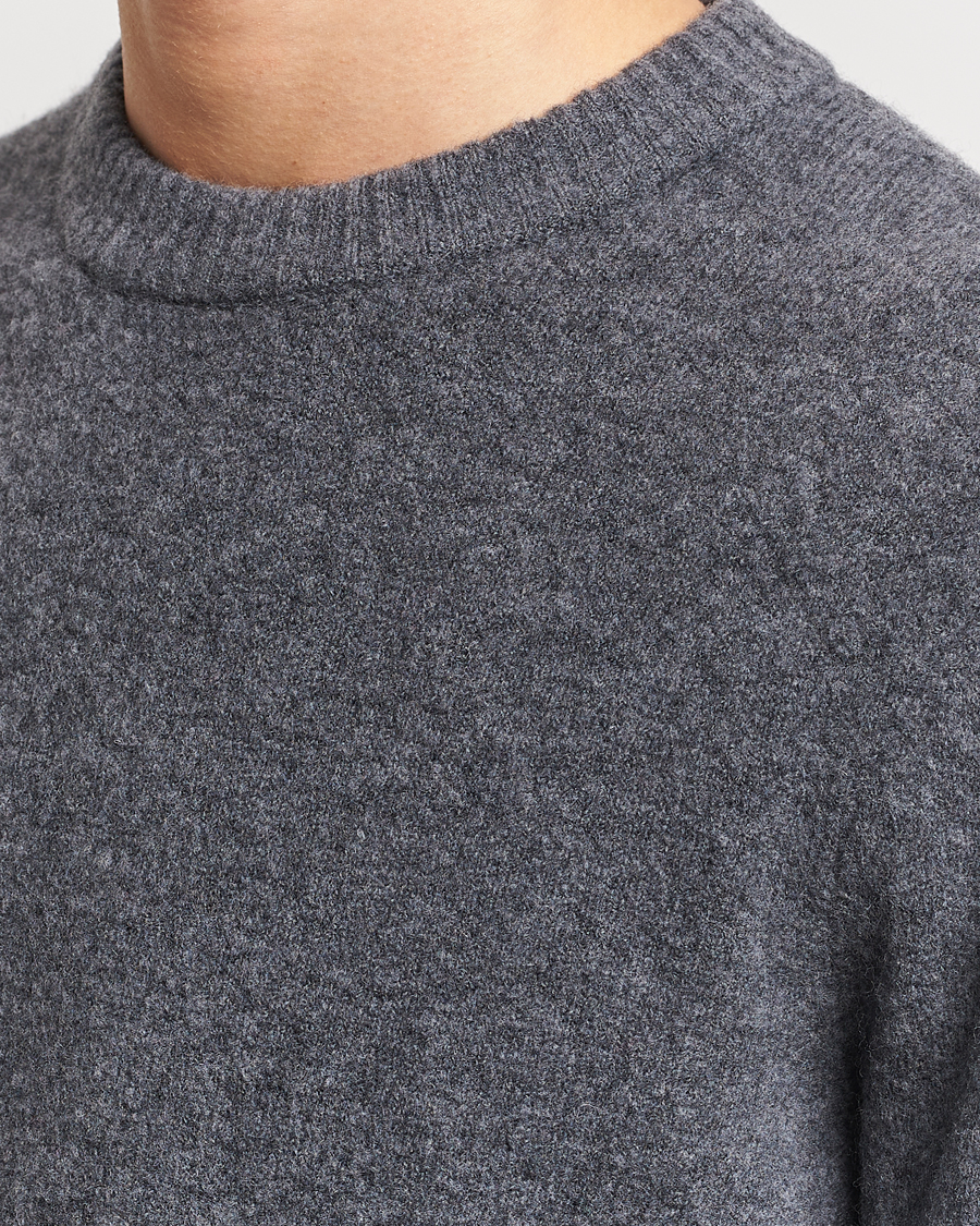 Herre | Gensere | Samsøe Samsøe | Butler Yak Crew Neck Dark Grey Melange