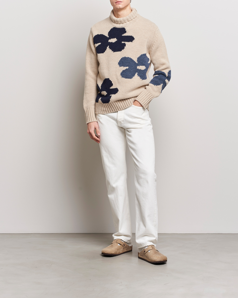 Herre | Gensere | NN07 | Douglas Alpaca Polo Ecru