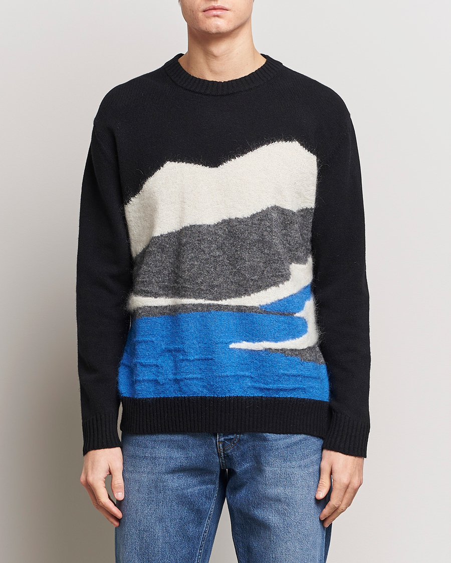 Herre | Lojalitetstilbud | NN07 | Jason Mohair Wool Sweater Black Multi