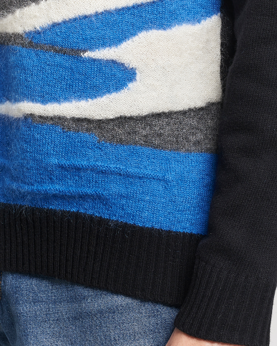 Herre | Gensere | NN07 | Jason Mohair Wool Sweater Black Multi