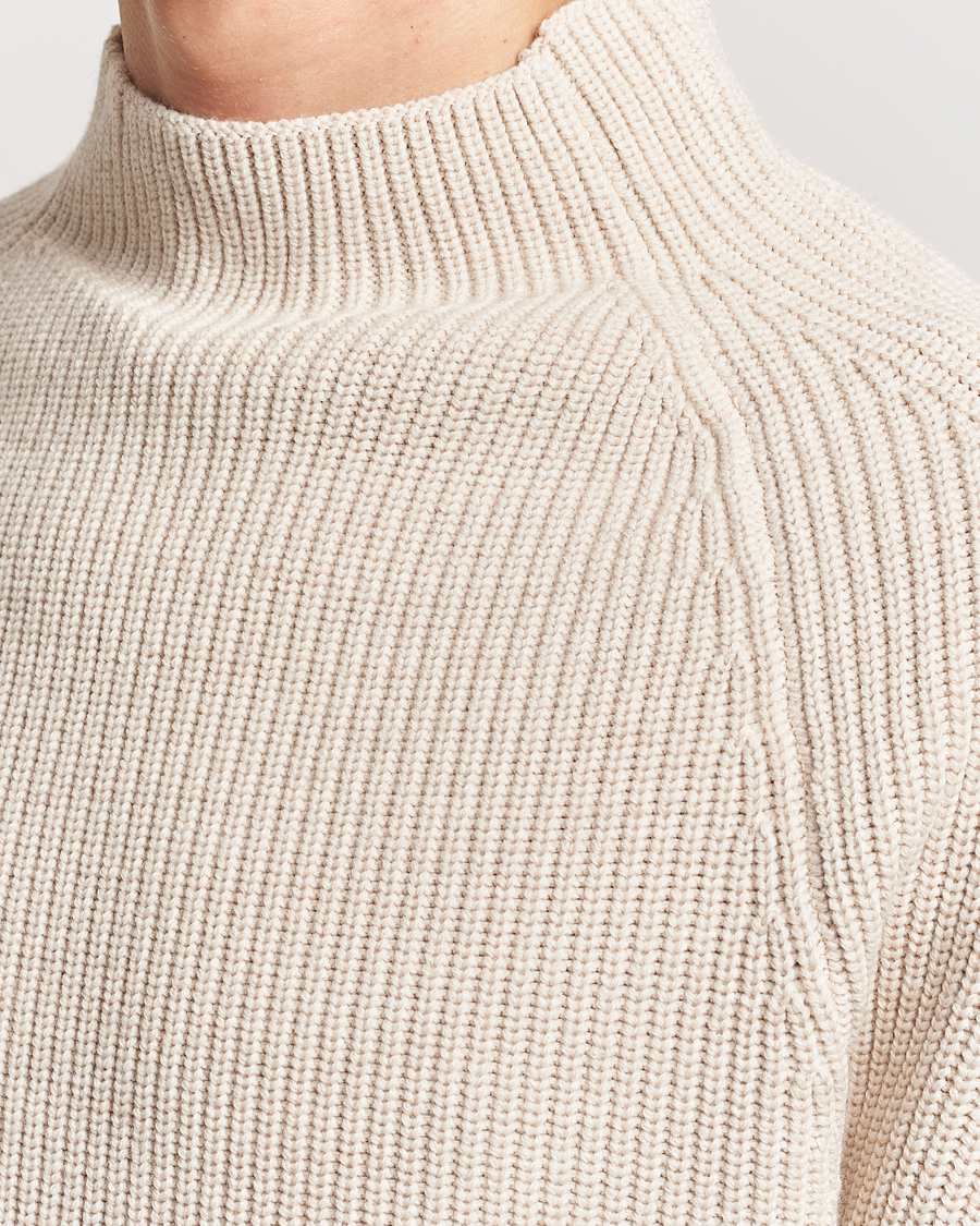 Herre | Gensere | NN07 | Liam Mock Neck Sweater Nature Melange