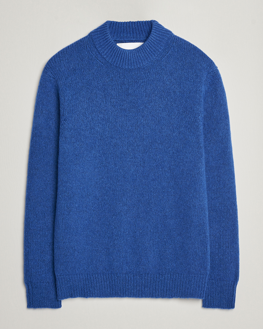 Herre | Gensere | NN07 | Nick Mock Neck Sweater Blue