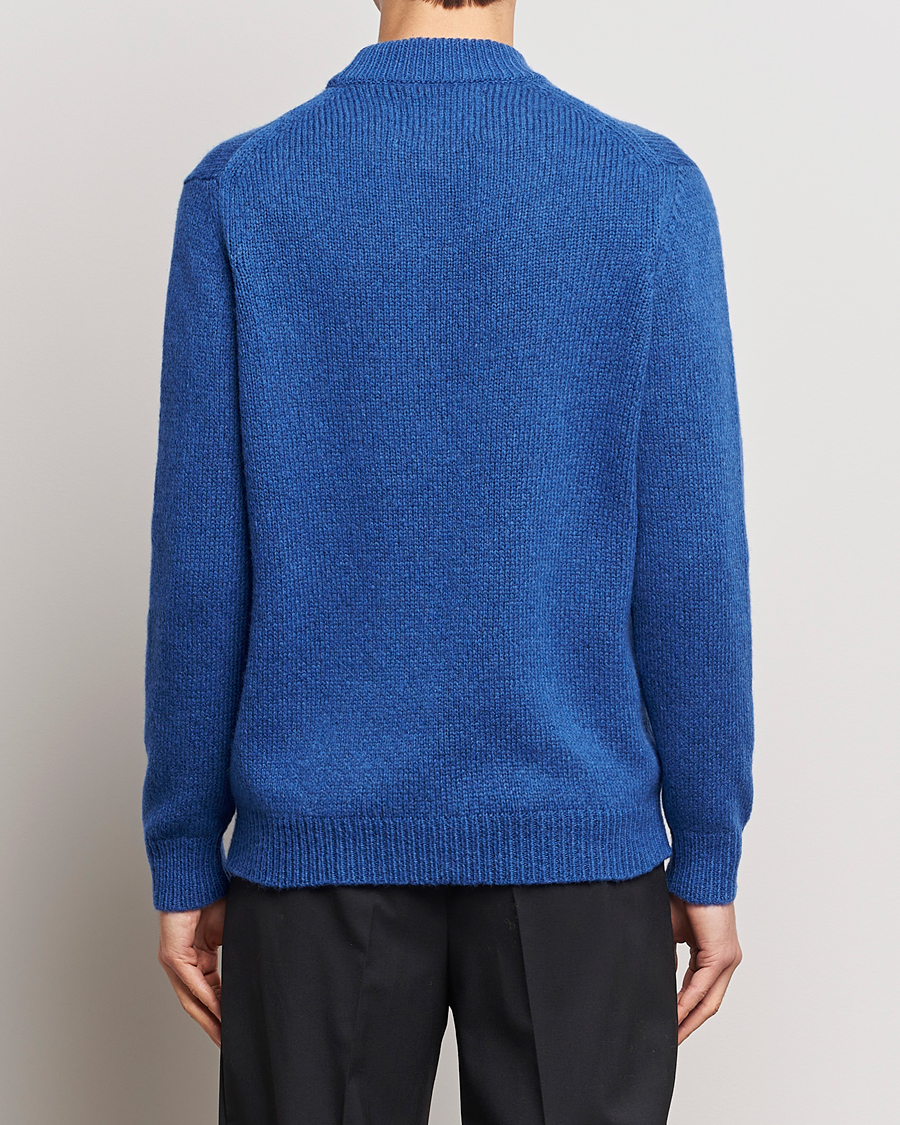 Herre | Gensere | NN07 | Nick Mock Neck Sweater Blue