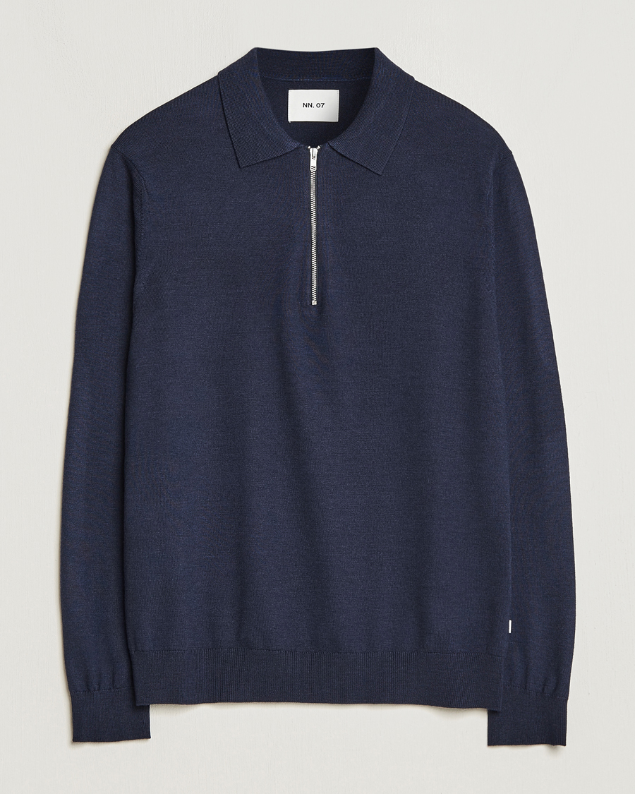Herre | Gensere | NN07 | Sergio Half Zip Navy Melange