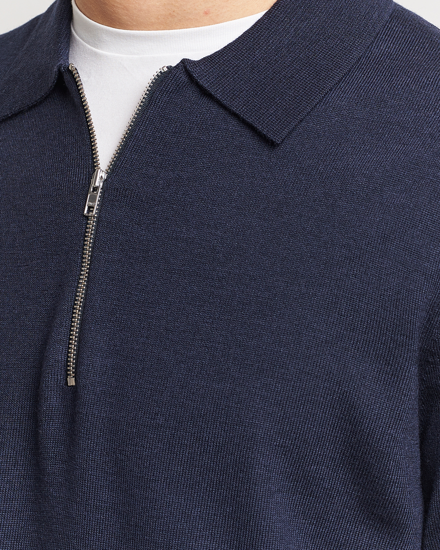 Herre | Gensere | NN07 | Sergio Half Zip Navy Melange