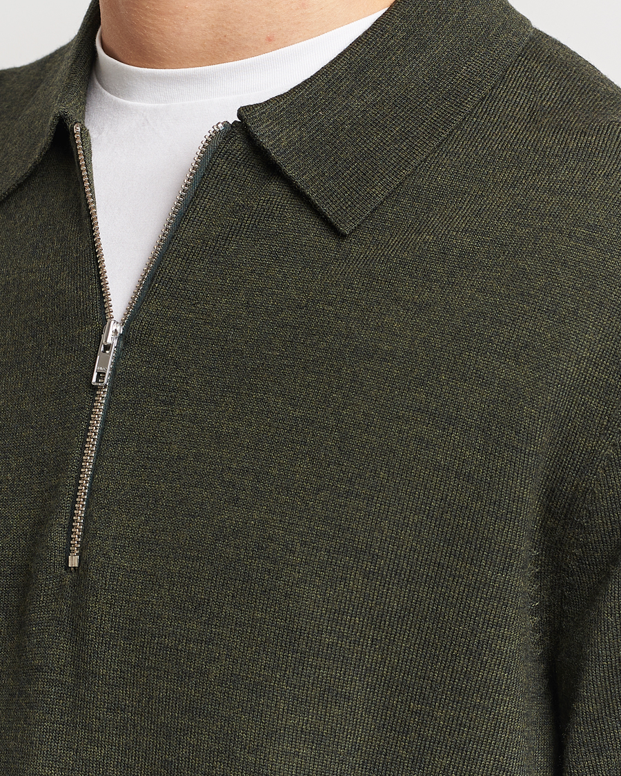 Herre | Gensere | NN07 | Sergio Half-Zip Polo Dark Green