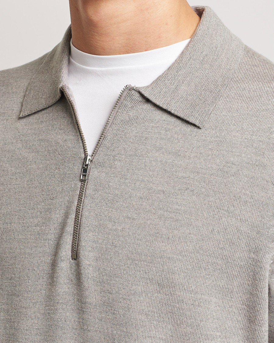 Herre | Gensere | NN07 | Sergio Half-Zip Polo Stone