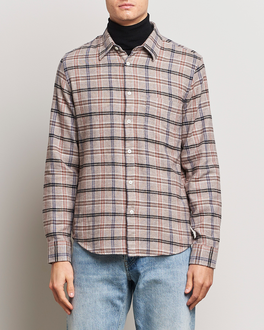 Herre | Klær | NN07 | Arne Checked Cotton Shirt Pastel