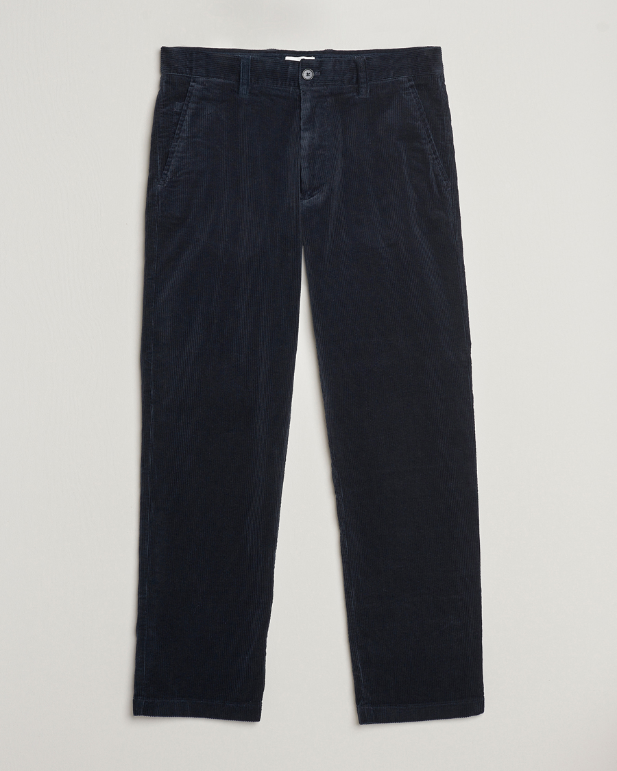 Herre | Bukser | NN07 | Alex Regular Fit Corduroy Pants Navy Blue