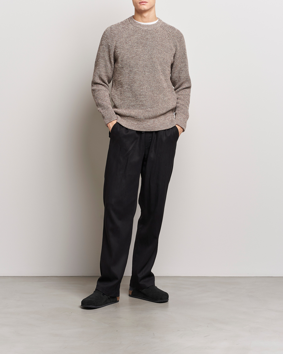 Herre | Gensere | NN07 | Jacobo Cotton Crewneck Sweater Iron Melange