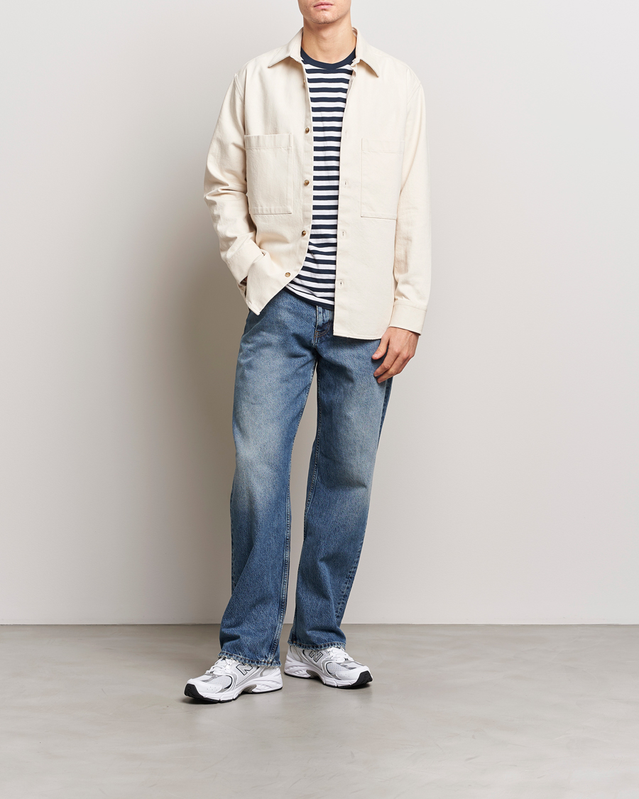 Herre | Skjorter | NN07 | Freddy Cotton Overshirt Ecru