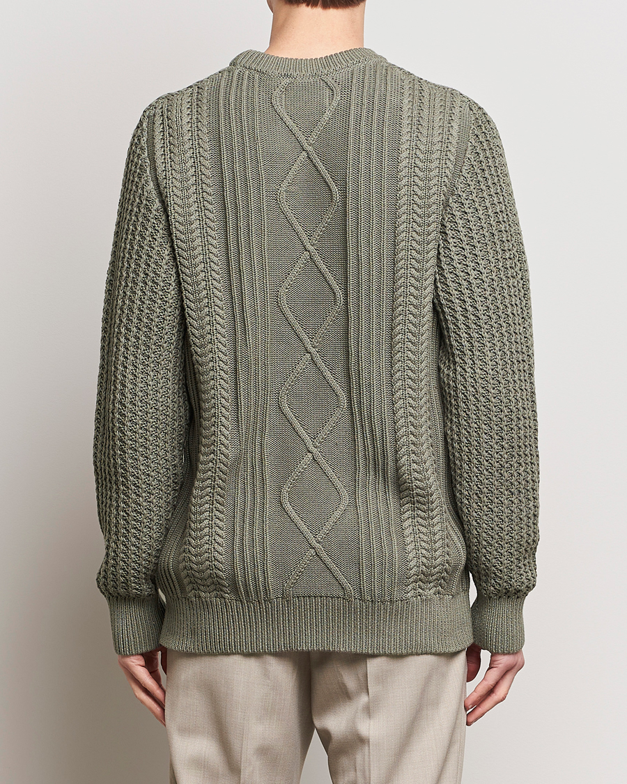 Herre | Gensere | NN07 | Caleb Cable Knit Sweater Khaki Sand