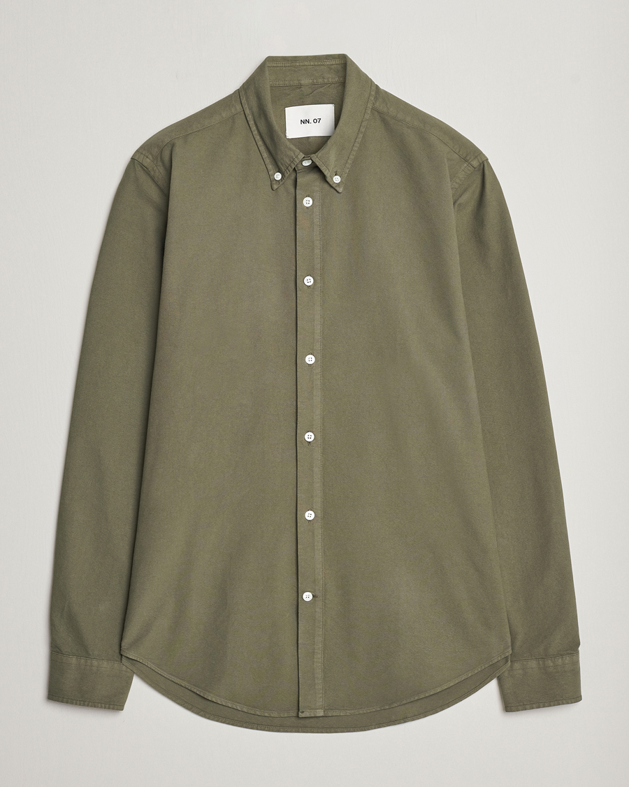Herre | Skjorter | NN07 | Arne Button Down Oxford Shirt Dark Green