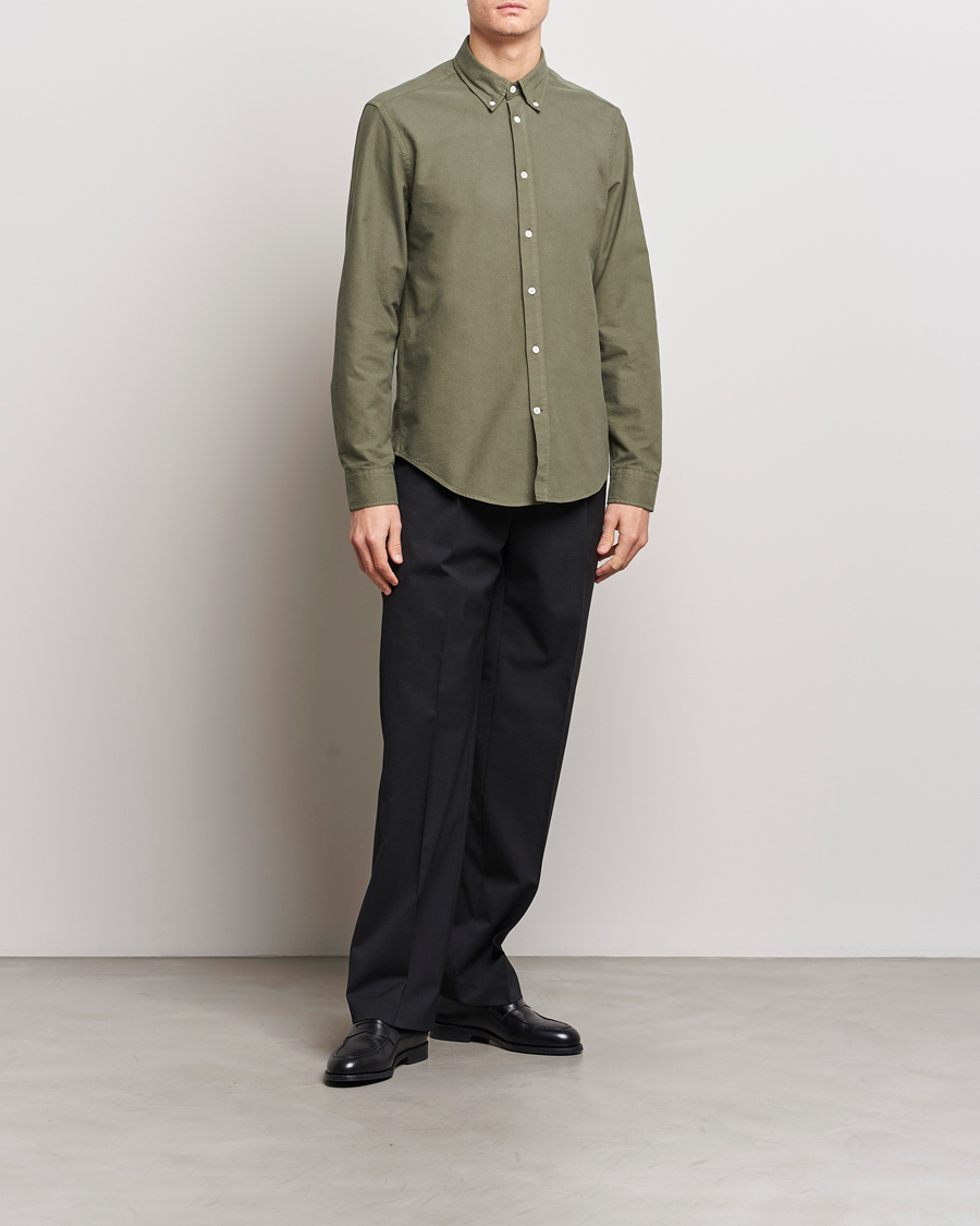 Herre | Skjorter | NN07 | Arne Button Down Oxford Shirt Dark Green