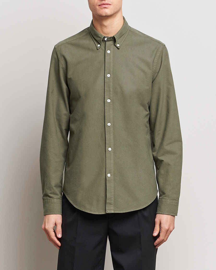 Herre |  | NN07 | Arne Button Down Oxford Shirt Dark Green