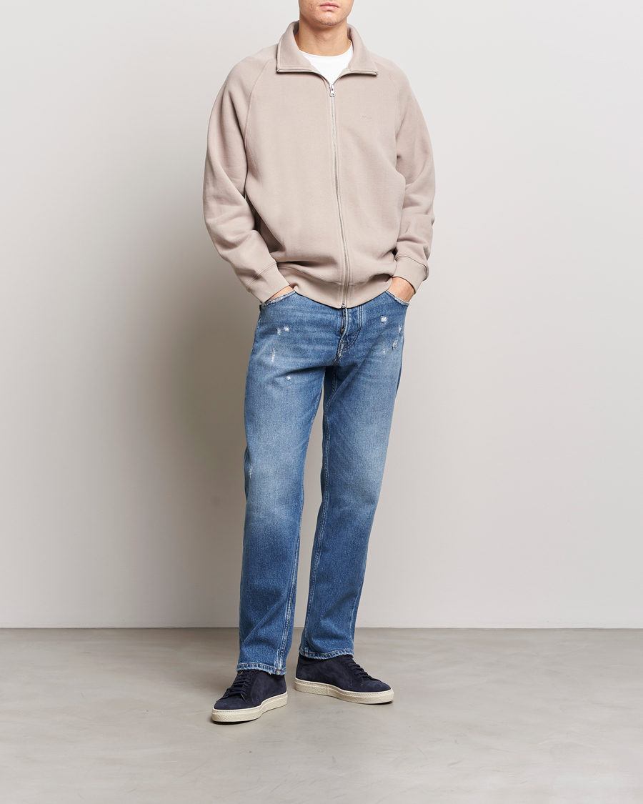 Herre | Gensere | NN07 | Carlo Full-Zip Sweatshirt Khaki Sand
