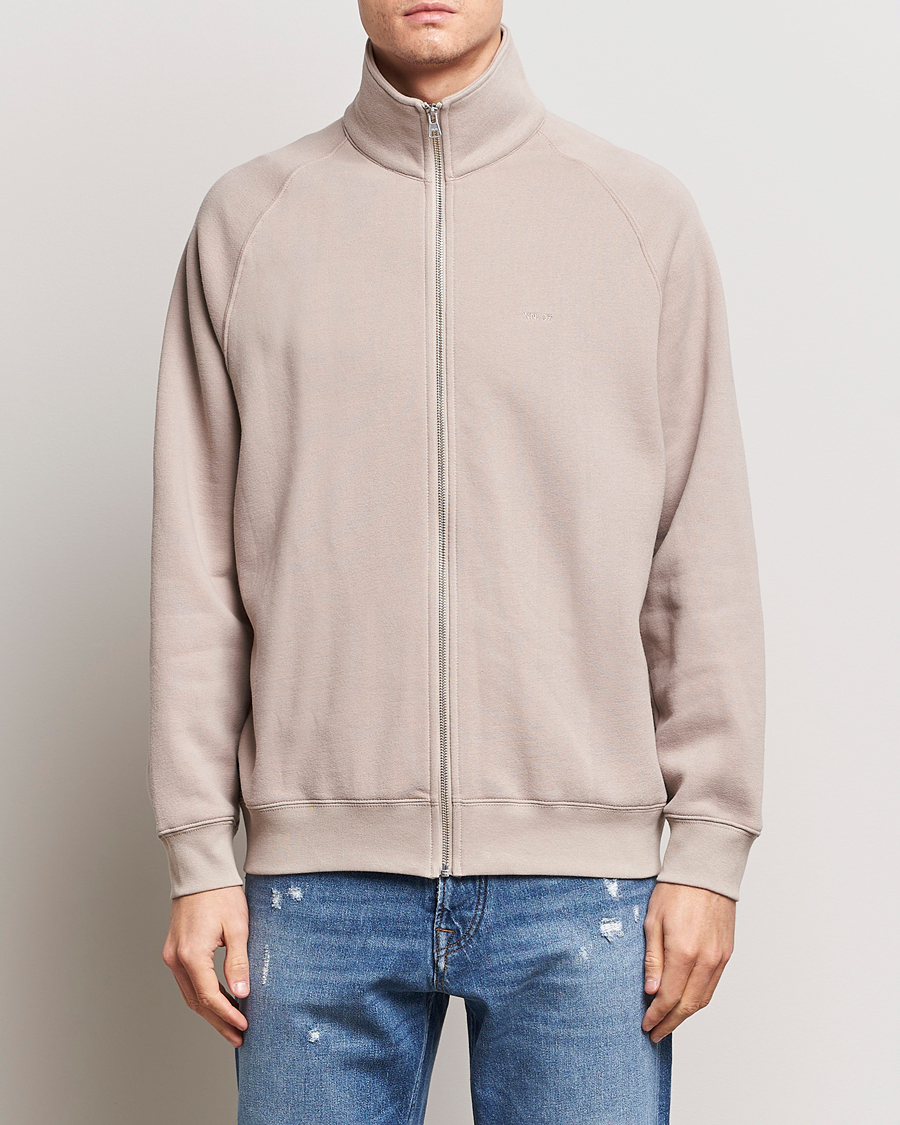 Herre | Gensere | NN07 | Carlo Full-Zip Sweatshirt Khaki Sand