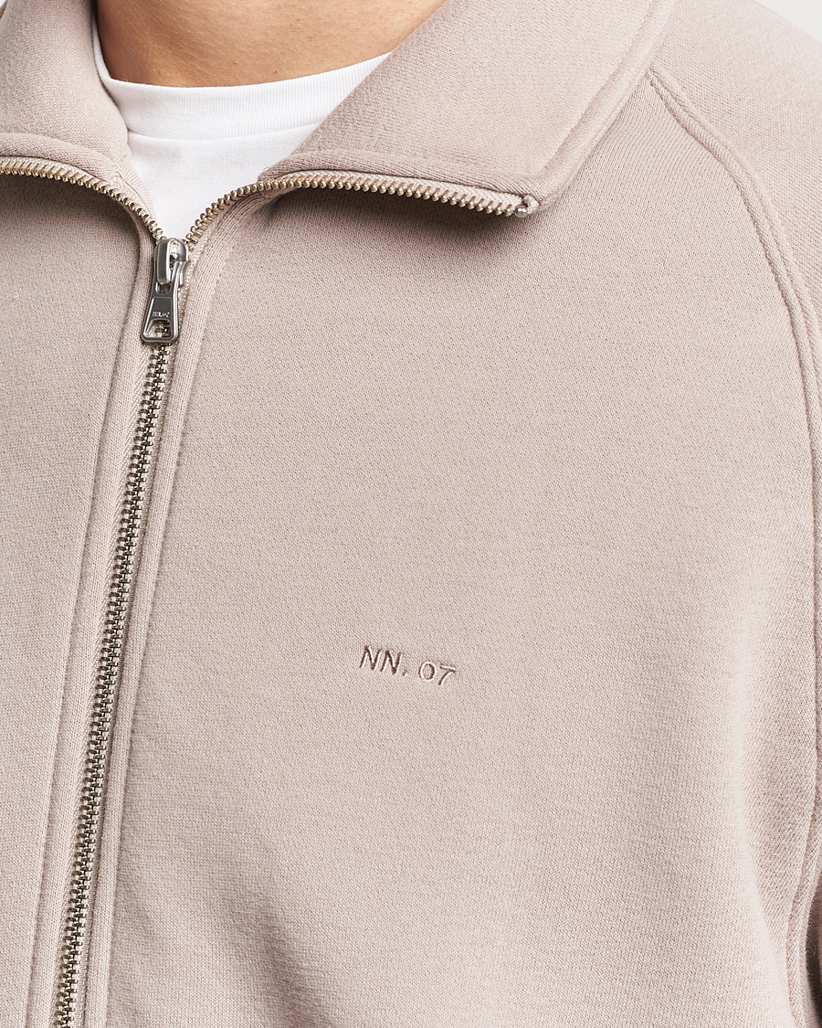 Herre | Gensere | NN07 | Carlo Full-Zip Sweatshirt Khaki Sand