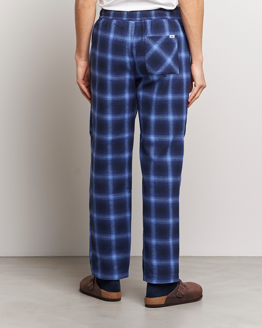 Herre | Pyjamaser og badekåper | Tekla | Flannel Checked Pyjama Pants Navy/Blue