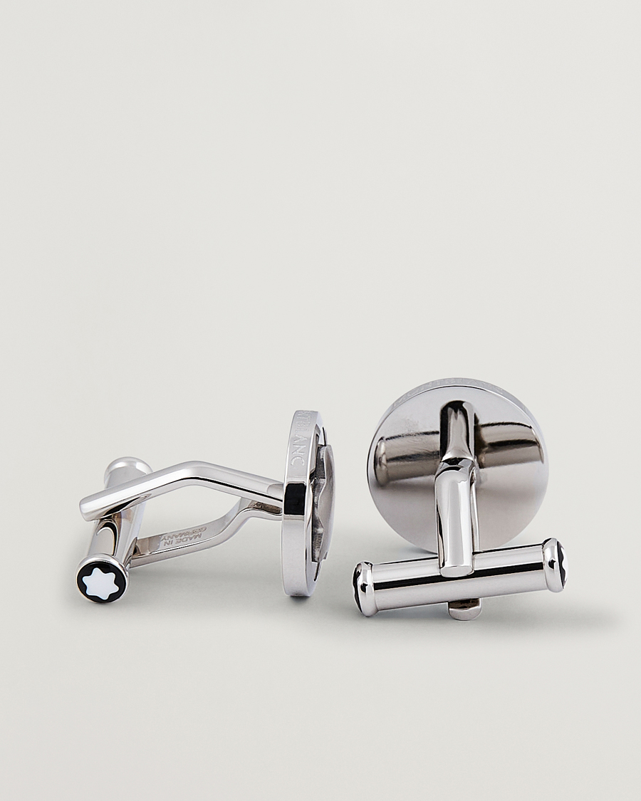 Herre | Mansjettknapper | Montblanc | Cufflinks Steel Snowcap Onyx