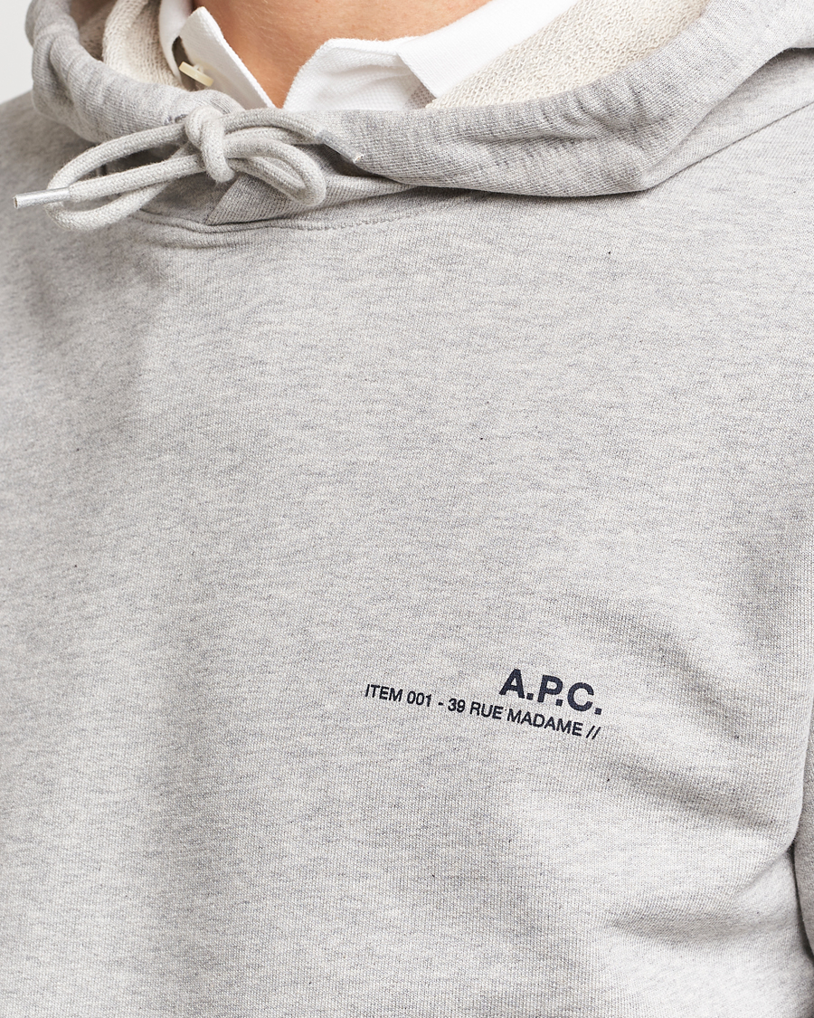 Herre | Gensere | A.P.C. | Item Hoodie Heather Grey
