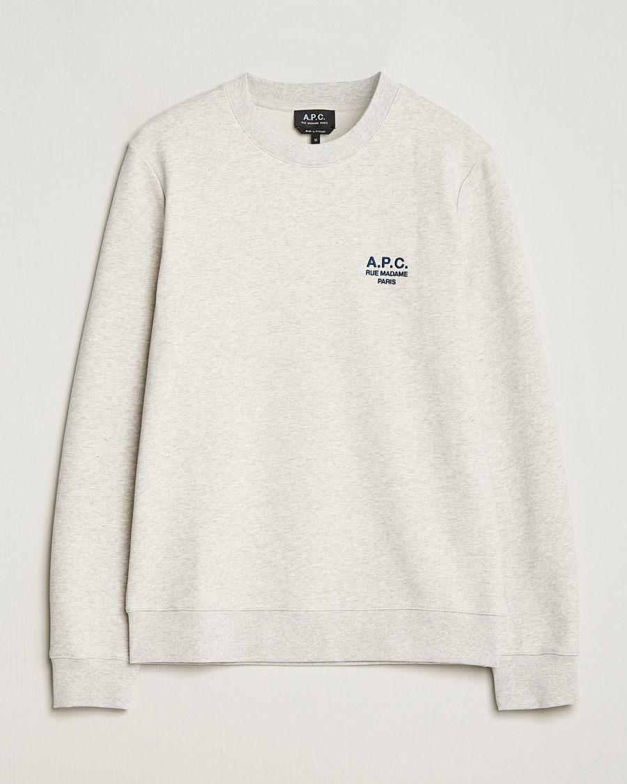Herre | | A.P.C. | Rider Sweatshirt Heather Grey